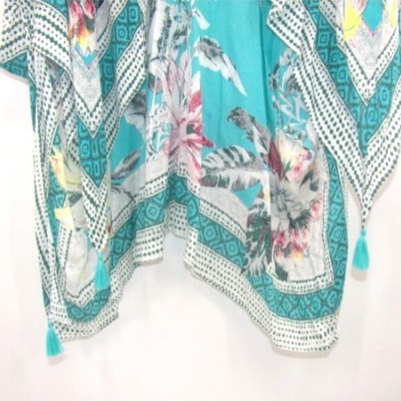 NWT Women's One Size Lightweight Flowy Kimono Swimsuit Cover Up - Picture 4 of 8